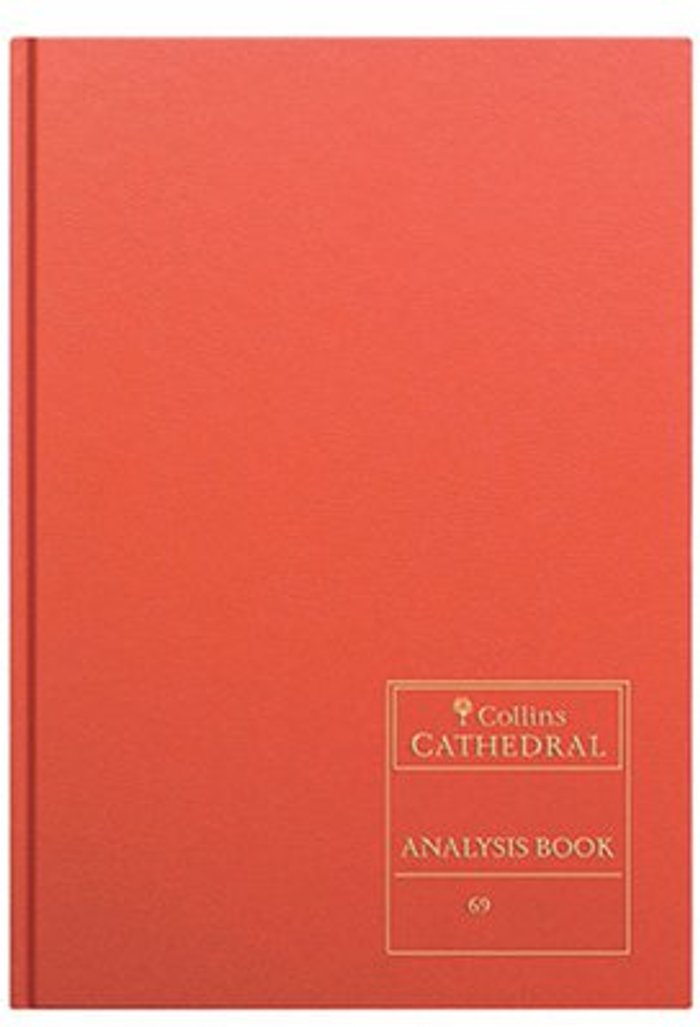 Office Monster | Collins Cathedral Collins Cathedral Analysis Book Cash Columns 96 Pages 69/6.1 811106/5 Collins Cathedral Collins Cathedral Analysis Book Cash Columns 96 Pages 69/6.1 811106/5