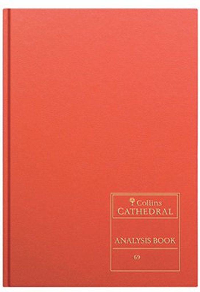 Office Monster | Collins Cathedral Collins Cathedral Analysis Book Cash Columns 96 Pages 69/7.1 811107/3 Collins Cathedral Collins Cathedral Analysis Book Cash Columns 96 Pages 69/7.1 811107/3