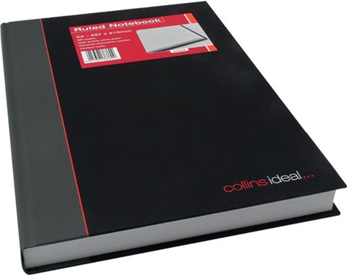 Office Monster | Collins Collins Ideal Feint Ruled Casebound Notebook 384 Pages A4 6448 Collins Collins Ideal Feint Ruled Casebound Notebook 384 Pages A4 6448