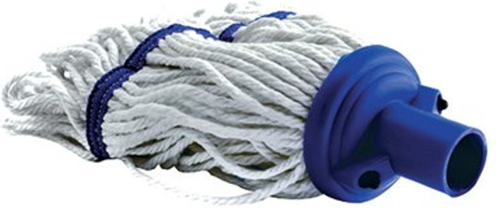 Office Monster | Contico 180g Hygiene Socket Mop Head Blue 103061BU Contico 180g Hygiene Socket Mop Head Blue 103061BU