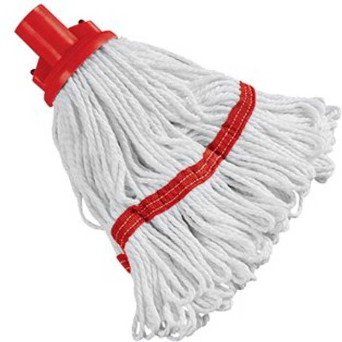 Office Monster | Contico 180g Hygiene Socket Mop Head Red 103061RD Contico 180g Hygiene Socket Mop Head Red 103061RD