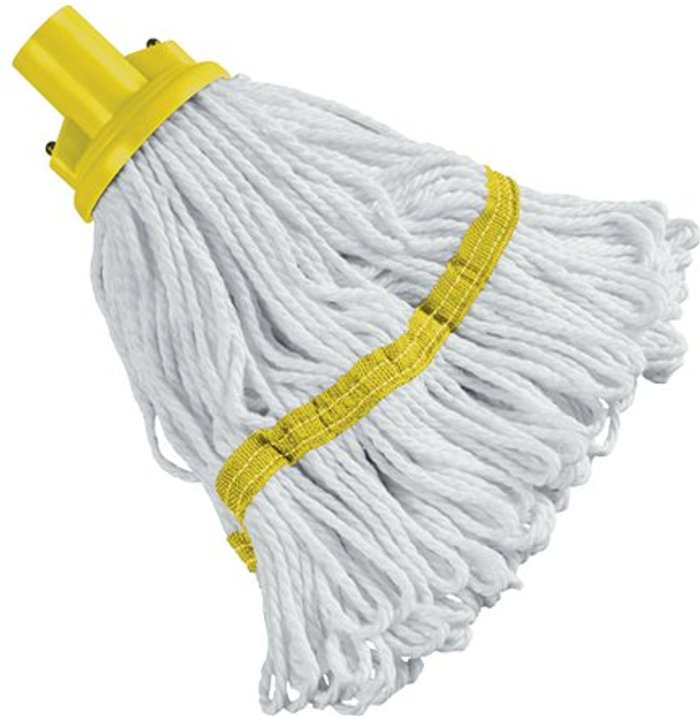 Office Monster | Contico 180g Hygiene Socket Mop Head Yellow 103061YL Contico 180g Hygiene Socket Mop Head Yellow 103061YL