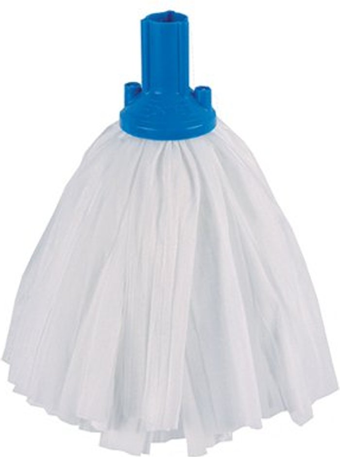 Office Monster | Contico Exel Big White Mop Head Blue (Pack of 10) 102199 Contico Exel Big White Mop Head Blue (Pack of 10) 102199