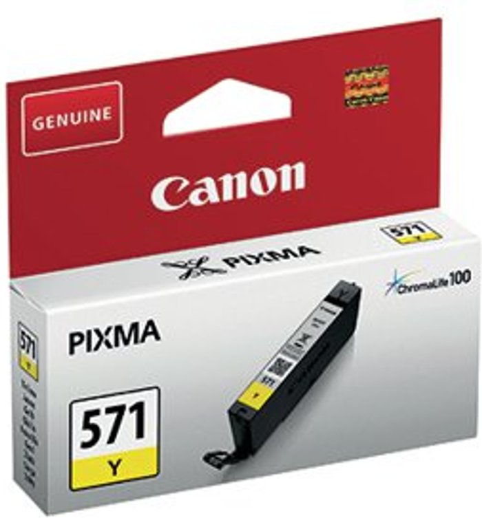 Office Monster | Canon Canon CLI-571Y Inkjet Cartridge Yellow 0388C001 Canon Canon CLI-571Y Inkjet Cartridge Yellow 0388C001