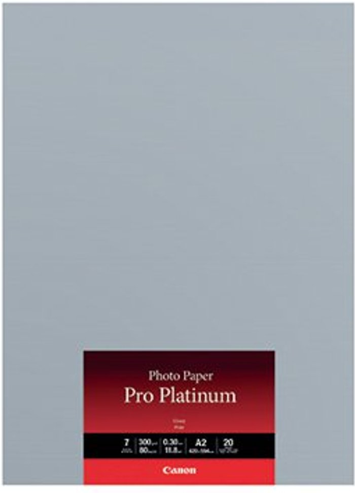 Office Monster | Canon Canon A2 Photo Paper Pro Platinum (Pack of 20) 2768B067 Canon Canon A2 Photo Paper Pro Platinum (Pack of 20) 2768B067
