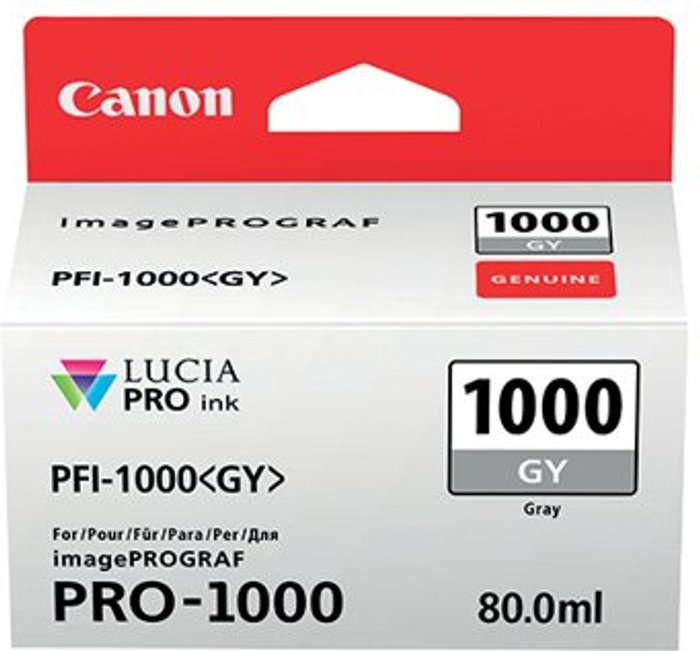 Office Monster | Canon Canon PFI-1000GY Inkjet Cartridge Grey 0552C001 Canon Canon PFI-1000GY Inkjet Cartridge Grey 0552C001