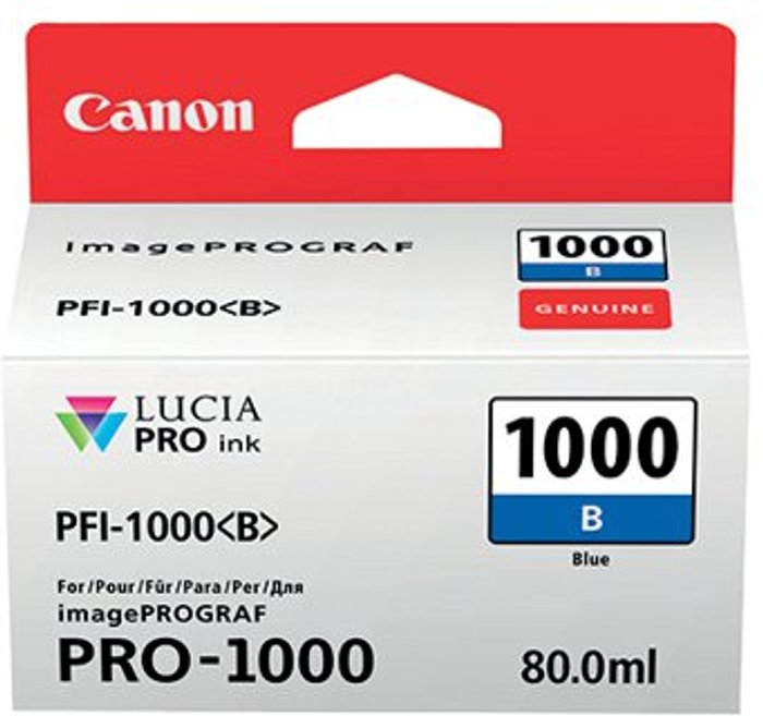 Office Monster | Canon Canon PFI-1000B Inkjet Cartridge Blue 0555C001 Canon Canon PFI-1000B Inkjet Cartridge Blue 0555C001