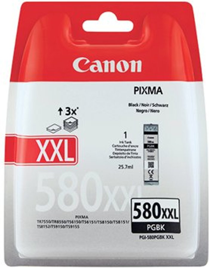 Office Monster | Canon Canon CLI-581XXL Black Ink Cartridge 1998C001 Canon Canon CLI-581XXL Black Ink Cartridge 1998C001