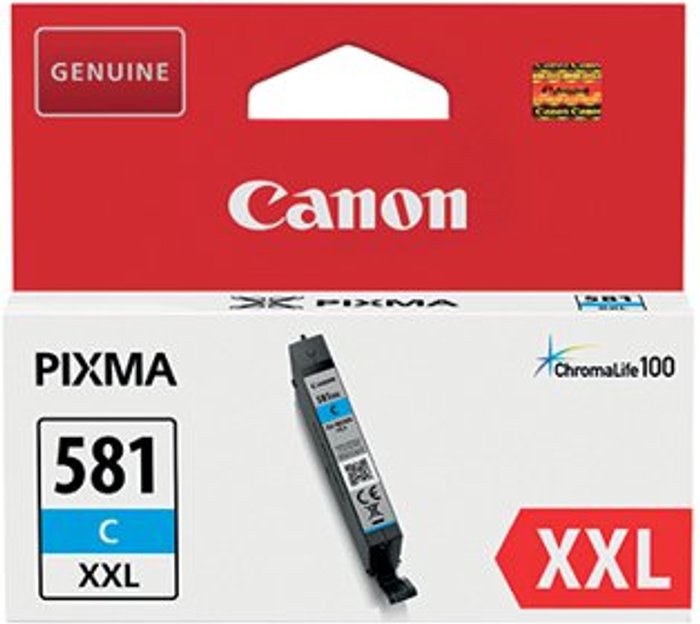 Office Monster | Canon Canon CLI-581XXL Cyan Ink Cartridge 1995C001 Canon Canon CLI-581XXL Cyan Ink Cartridge 1995C001