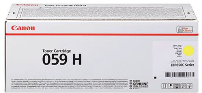Office Monster | Canon Canon 059H Toner Cartridge High Yield Yellow 3624C001 Canon Canon 059H Toner Cartridge High Yield Yellow 3624C001