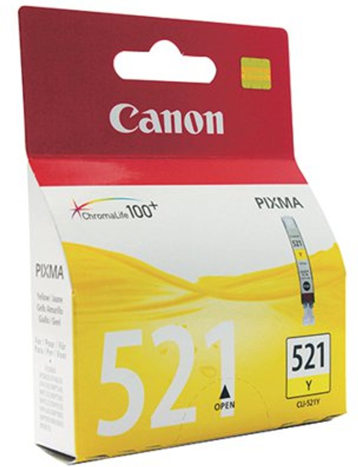Office Monster | Canon Canon CLI-521Y Inkjet Cartridge Yellow 2936B001 Canon Canon CLI-521Y Inkjet Cartridge Yellow 2936B001