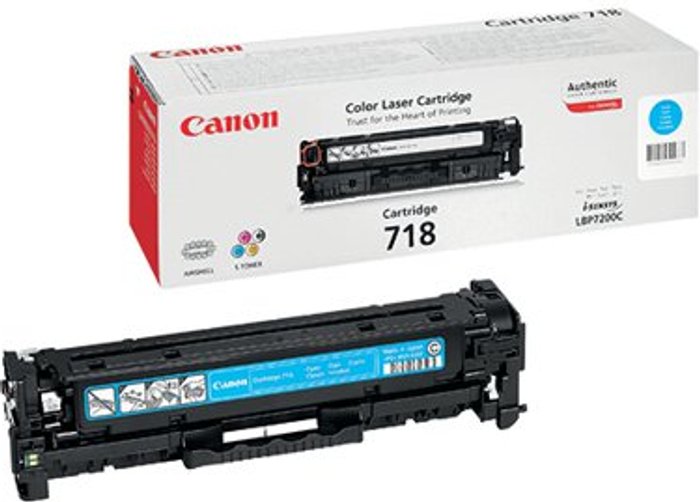 Office Monster | Canon Canon 718C Cyan Toner Cartridge 2661B002 Canon Canon 718C Cyan Toner Cartridge 2661B002