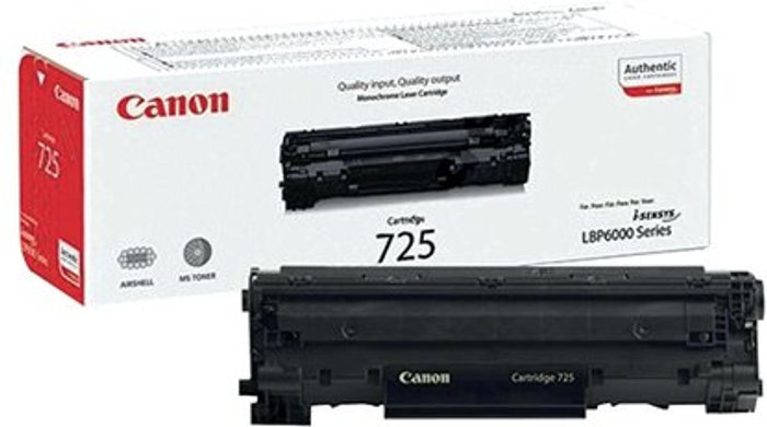 Office Monster | Canon Canon 725 Black Toner Cartridge 3484B002 Canon Canon 725 Black Toner Cartridge 3484B002