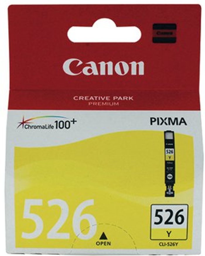 Office Monster | Canon Canon CLI-526Y Yellow Ink Cartridge 4543B001 Canon Canon CLI-526Y Yellow Ink Cartridge 4543B001