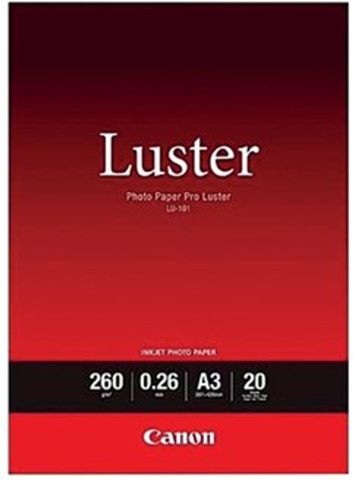 Office Monster | Canon Canon A3 Pro Luster Photo Paper (20 Pack) 6211B007 Canon Canon A3 Pro Luster Photo Paper (20 Pack) 6211B007