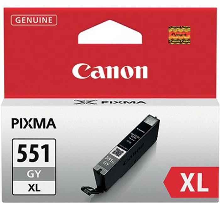 Office Monster | Canon Canon CLI-551GY XL Grey High Yield Inkjet Cartridge 6447B001 Canon Canon CLI-551GY XL Grey High Yield Inkjet Cartridge 6447B001