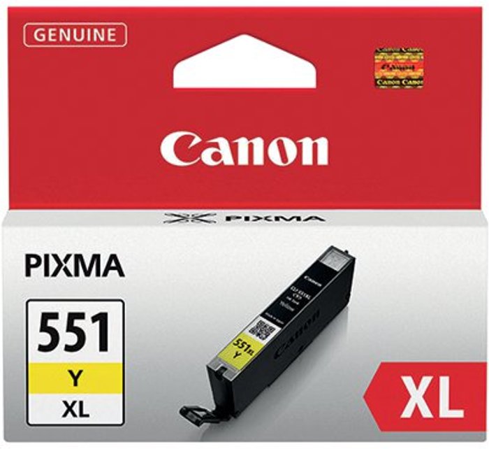 Office Monster | Canon Canon CLI-551XLY Original Photo Yellow Ink Cartridge Canon Canon CLI-551XLY Original Photo Yellow Ink Cartridge