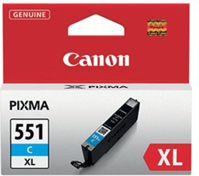 Office Monster | Canon Canon CLI-551C XL High Yield Inkjet Cartridge Cyan 6444B001 Canon Canon CLI-551C XL High Yield Inkjet Cartridge Cyan 6444B001