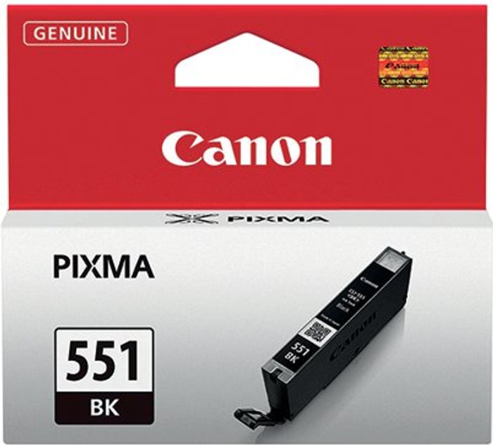 Office Monster | Canon Canon CLI-551BK Black Ink Cartridge - 6508B001 Canon Canon CLI-551BK Black Ink Cartridge - 6508B001