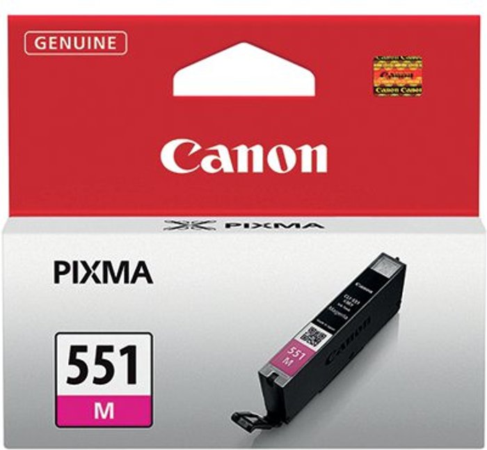 Office Monster | Canon Canon CLI-551M Magenta Inkjet Cartridge (Capacity: 7ml) 6510B001 Canon Canon CLI-551M Magenta Inkjet Cartridge (Capacity: 7ml) 6510B001
