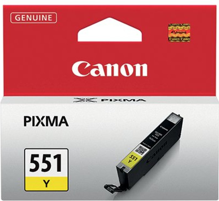 Office Monster | Canon Canon CLI-551Y Yellow Ink Cartridge 6511B001 Canon Canon CLI-551Y Yellow Ink Cartridge 6511B001
