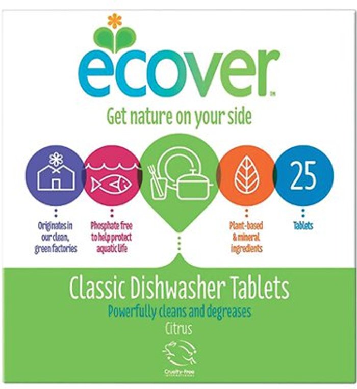Office Monster | Ecover Ecover Dishwasher Tablets (Pack of 25) KEVDT Ecover Ecover Dishwasher Tablets (Pack of 25) KEVDT