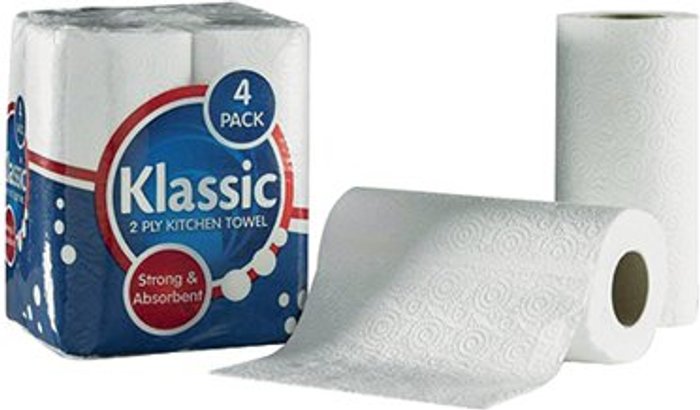 Office Monster | Klassic Klassic 2-Ply Kitchen Roll White (6 Packs of 4 Rolls) 1105090 Klassic Klassic 2-Ply Kitchen Roll White (6 Packs of 4 Rolls) 1105090