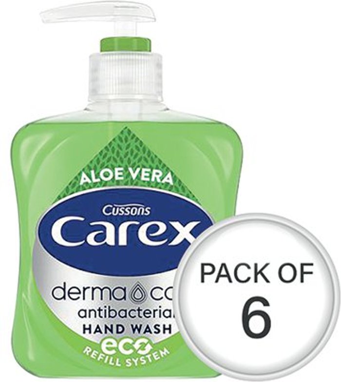 Office Monster | Carex Carex Aloe 250ml (Pack of 6) 339865 Carex Carex Aloe 250ml (Pack of 6) 339865