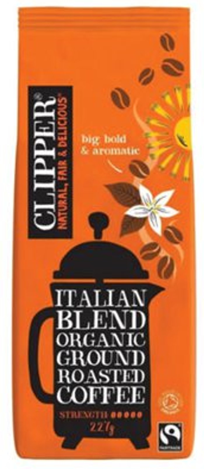 Office Monster | Clipper Clipper Fairtrade Italian Style Coffee Roast and Ground Organic 227g CTN266 Clipper Clipper Fairtrade Italian Style Coffee Roast and Ground Organic 227g CTN266
