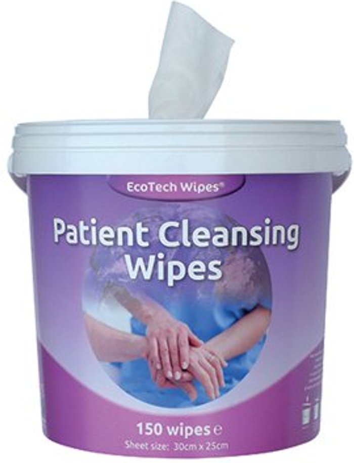 Office Monster | Ecotech EcoTech White Patient Cleansing Wipes (Pack of 150) EBPC150 Ecotech EcoTech White Patient Cleansing Wipes (Pack of 150) EBPC150