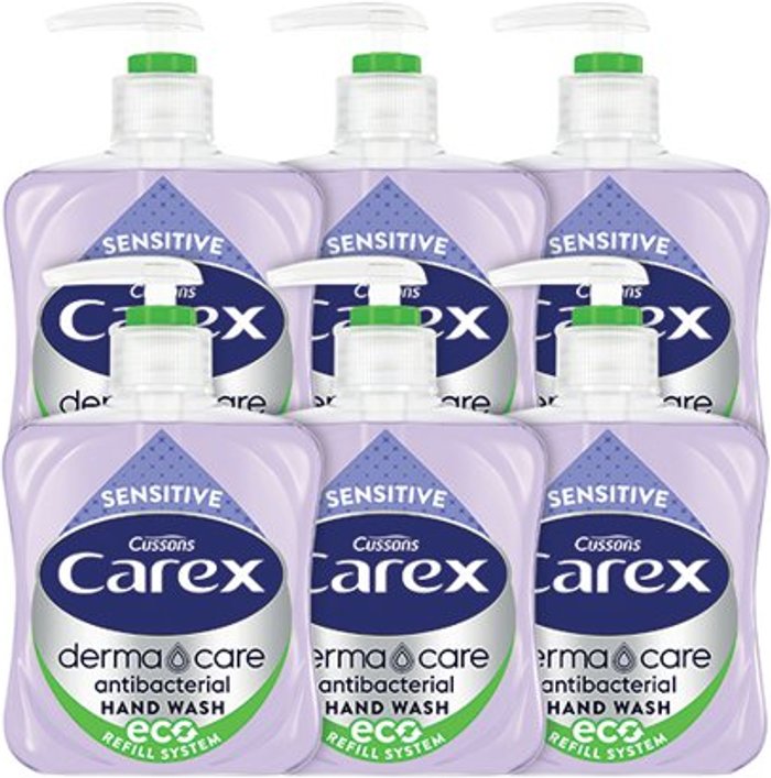 Office Monster | Carex Carex Sensitive 250ml (Pack of 6) 90775 Carex Carex Sensitive 250ml (Pack of 6) 90775