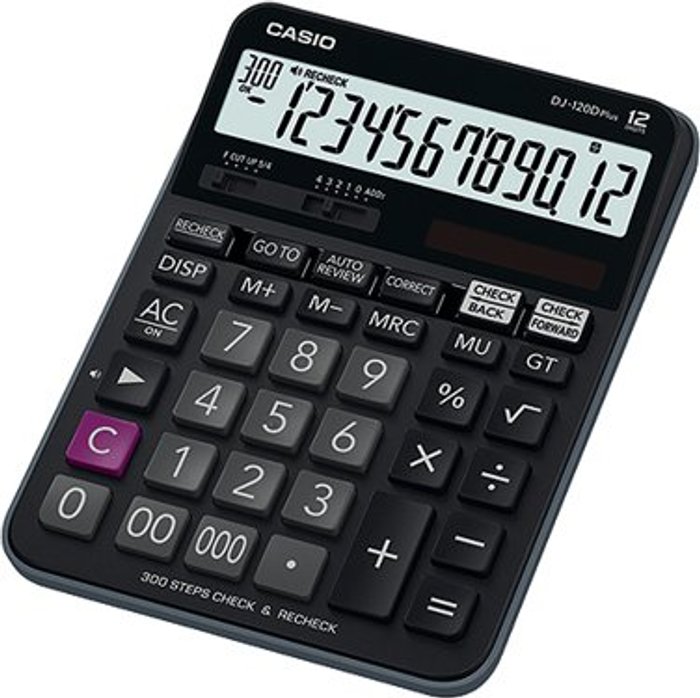Office Monster | Casio Casio Desktop Calculator DJ-120D PLUS Casio Casio Desktop Calculator DJ-120D PLUS