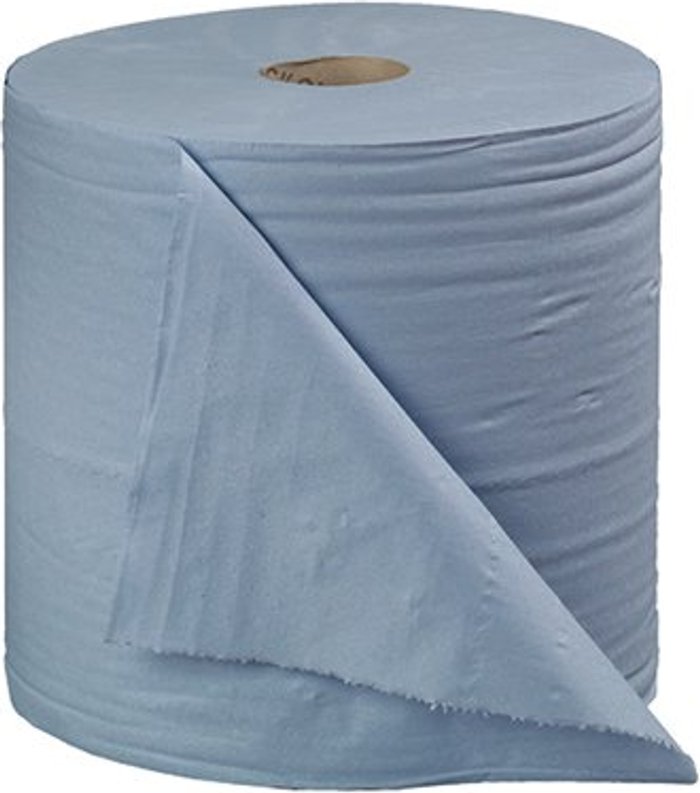 Office Monster | 2Work 2Work 2-Ply Forecourt Roll 400m Blue (Pack of 2) CT34137 2Work 2Work 2-Ply Forecourt Roll 400m Blue (Pack of 2) CT34137