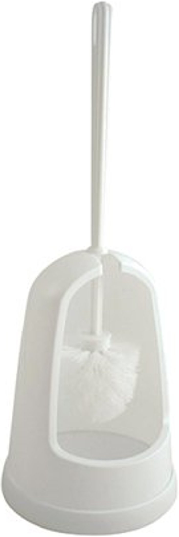 Office Monster | 2Work 2Work Plastic Toilet Brush Set White CX00327 2Work 2Work Plastic Toilet Brush Set White CX00327