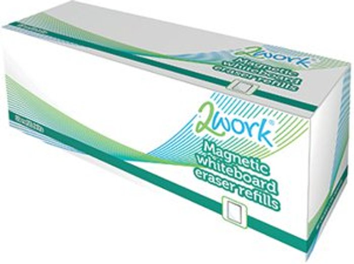 Office Monster | 2Work 2Work Whiteboard Eraser Refill Pads (Pack of 10) DB50837 2Work 2Work Whiteboard Eraser Refill Pads (Pack of 10) DB50837