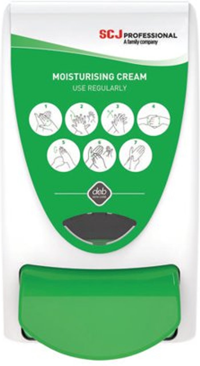 Office Monster | Deb Deb Cutan Moisturising Cream Dispenser 1 Litre White/Green PROB01HCMC Deb Deb Cutan Moisturising Cream Dispenser 1 Litre White/Green PROB01HCMC