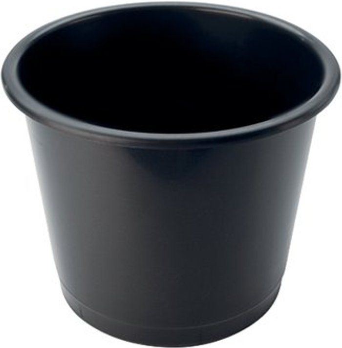 Office Monster | Deflecto Deflecto SteriTouch Large 14L Plastic Waste Bin Black CP025STBLK Deflecto Deflecto SteriTouch Large 14L Plastic Waste Bin Black CP025STBLK