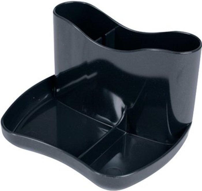 Office Monster | Deflecto Deflecto SteriTouch Desk Tidy Black CP083STBLK Deflecto Deflecto SteriTouch Desk Tidy Black CP083STBLK
