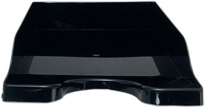 Office Monster | Deflecto Deflecto SteriTouch Stacking Letter Tray Black CP130STBLK Deflecto Deflecto SteriTouch Stacking Letter Tray Black CP130STBLK