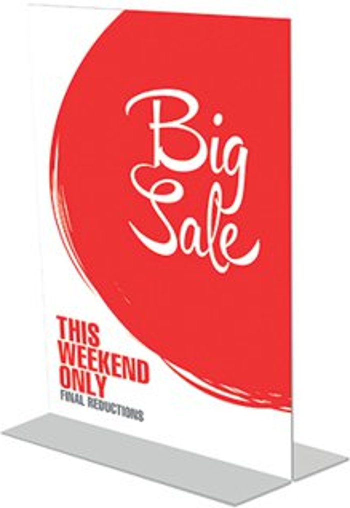 Office Monster | Announce Announce Stand Up Sign Holder A4 DF47801 Announce Announce Stand Up Sign Holder A4 DF47801