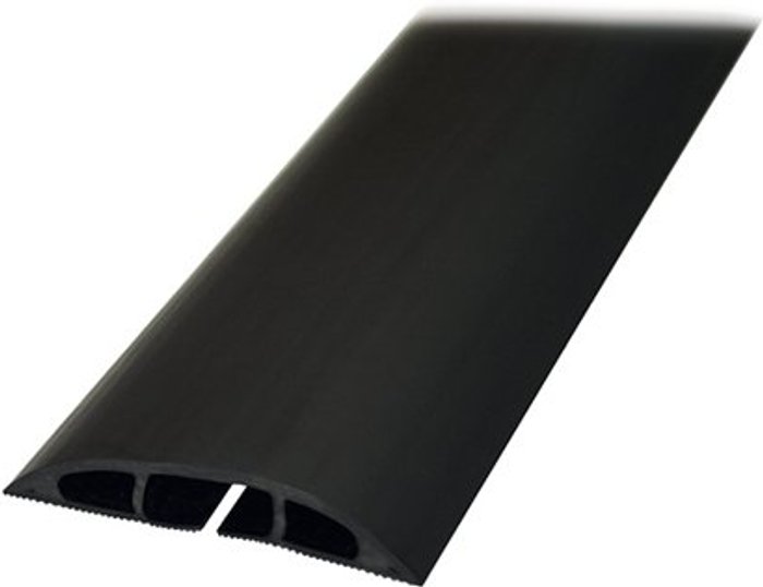 Office Monster | D-Line D-Line Black Light Duty Floor Cable Cover 60mmx1.8m Long CC-1 D-Line D-Line Black Light Duty Floor Cable Cover 60mmx1.8m Long CC-1