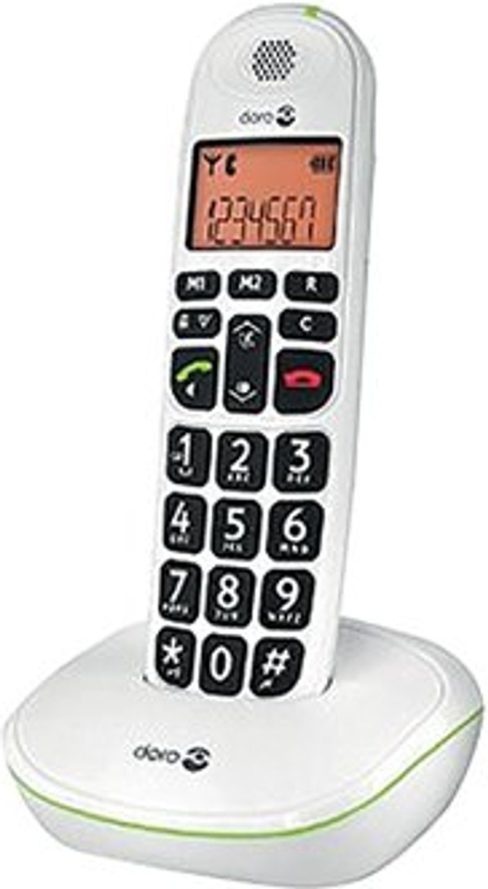 Office Monster | Doro Doro DECT Cordless Telephone Big Button White PHONEEASY 100W Doro Doro DECT Cordless Telephone Big Button White PHONEEASY 100W