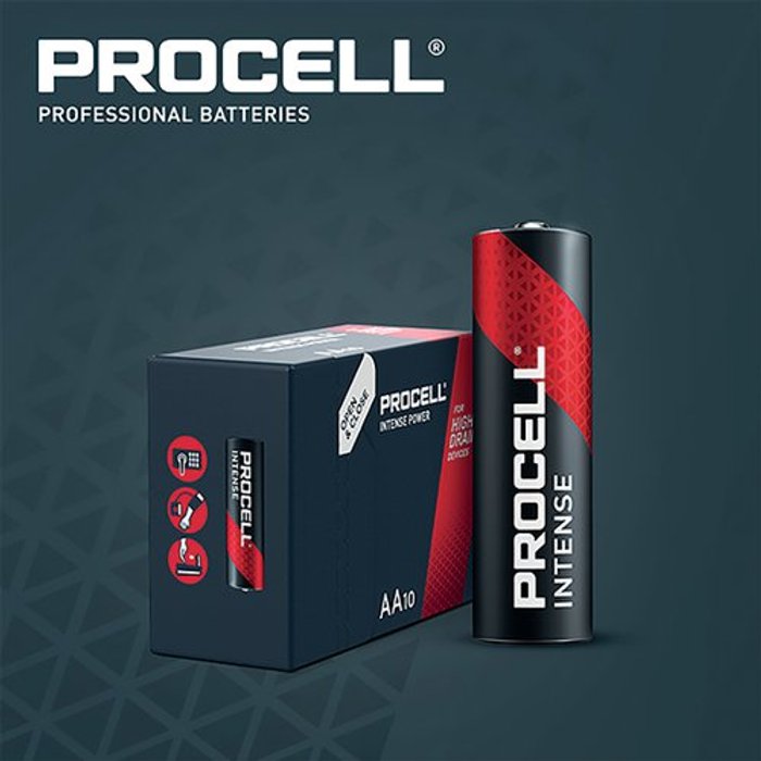 Office Monster | Duracell Procell Duracell Procell Intense 1.5 AA Battery (Pack of 10) 5000394136878 Duracell Procell Duracell Procell Intense 1.5 AA Battery (Pack of 10) 5000394136878