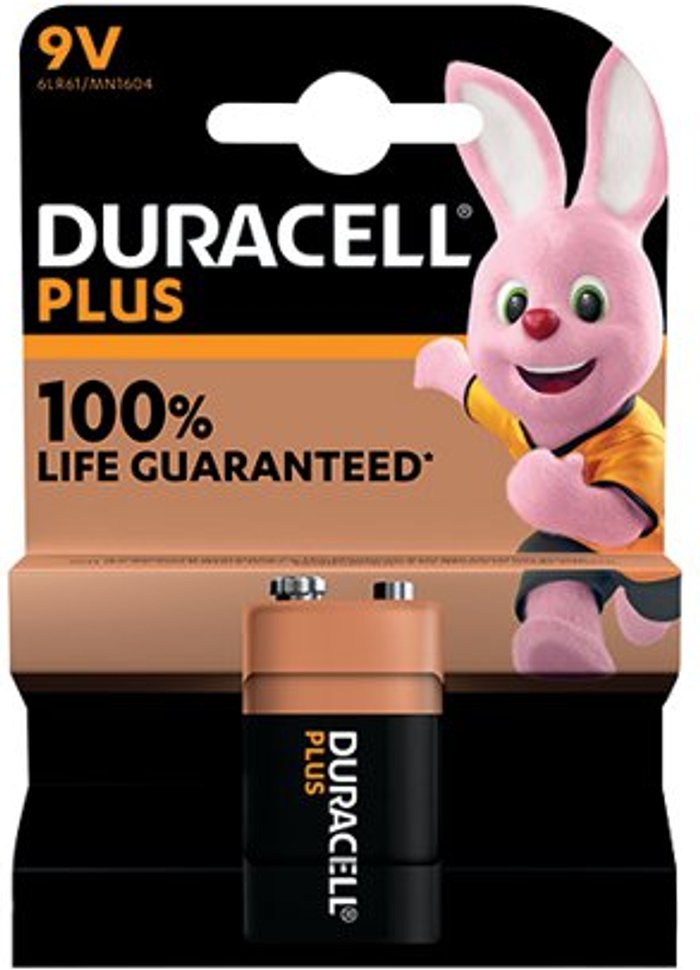 Office Monster | Duracell DURACELL Plus 9V Alkaline Battery Duracell DURACELL Plus 9V Alkaline Battery