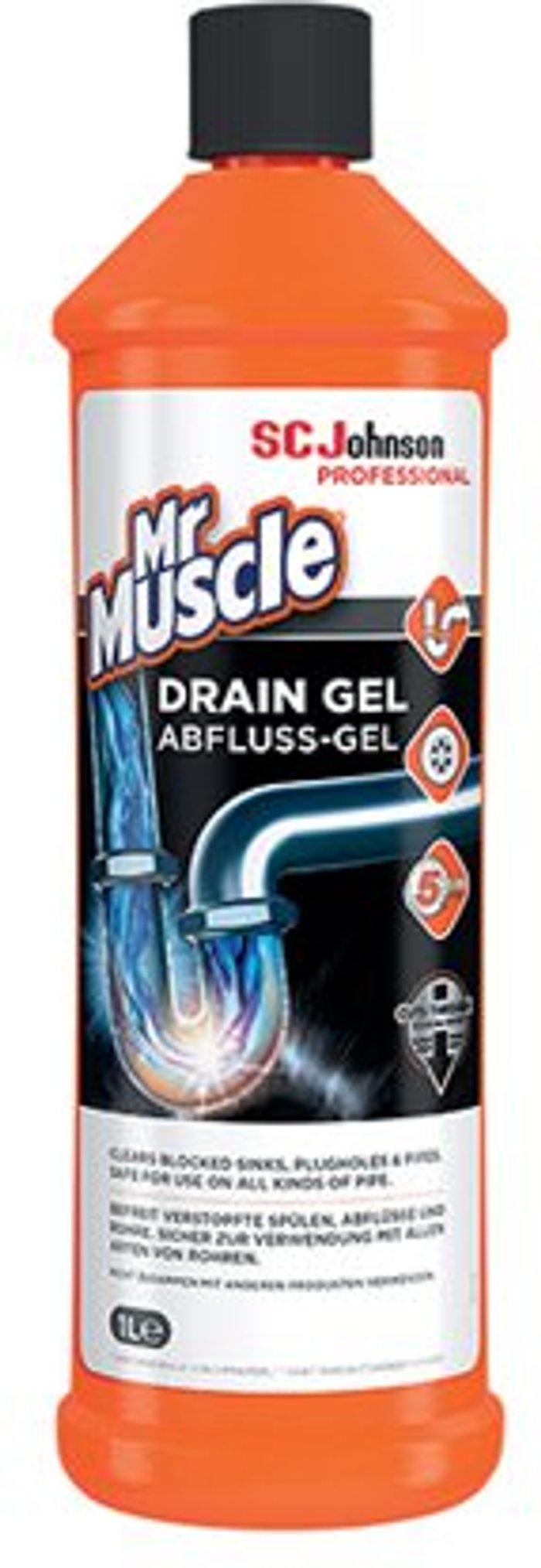 Office Monster | Mr Muscle Mr Muscle Drain Gel 1L 308557 Mr Muscle Mr Muscle Drain Gel 1L 308557