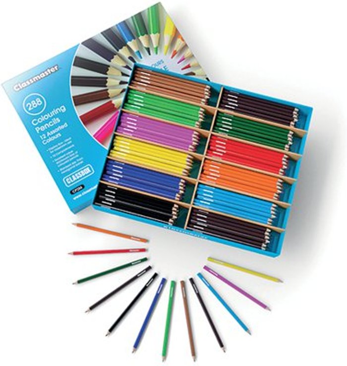 Office Monster | Classmaster Classmaster Colouring Pencils Assorted (Pack of 288) CP288 Classmaster Classmaster Colouring Pencils Assorted (Pack of 288) CP288