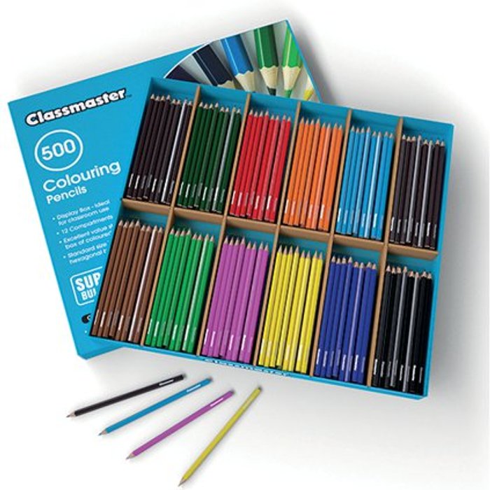 Office Monster | Classmaster Classmaster Colouring Pencils Assorted (Pack of 500) CP500 Classmaster Classmaster Colouring Pencils Assorted (Pack of 500) CP500