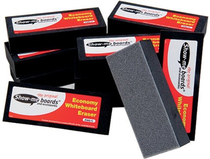 Office Monster | Show-me Show-me Whiteboard Eraser (Pack of 12) EWE12 Show-me Show-me Whiteboard Eraser (Pack of 12) EWE12