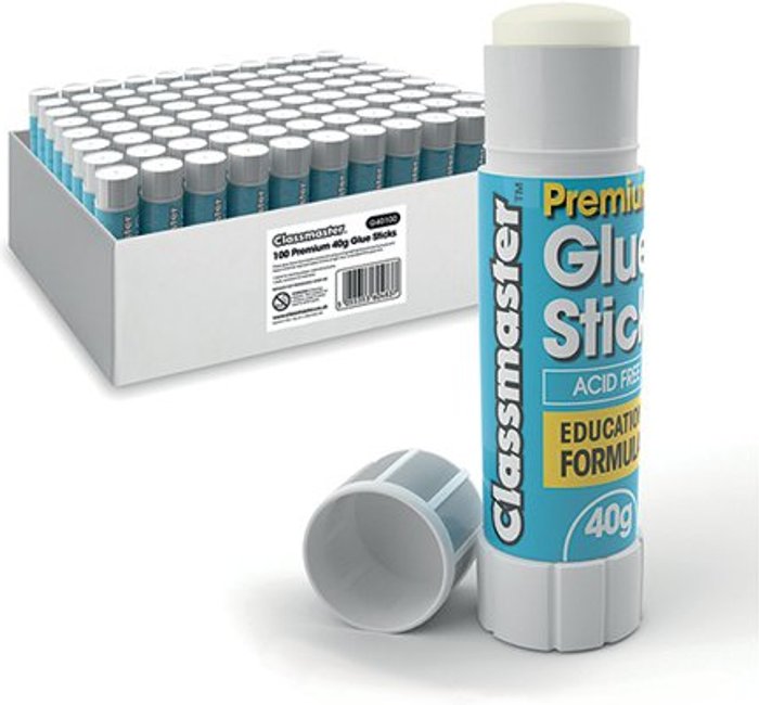 Office Monster | Classmaster Classmaster Gluestick 40g (Pack of 100) G40100 Classmaster Classmaster Gluestick 40g (Pack of 100) G40100