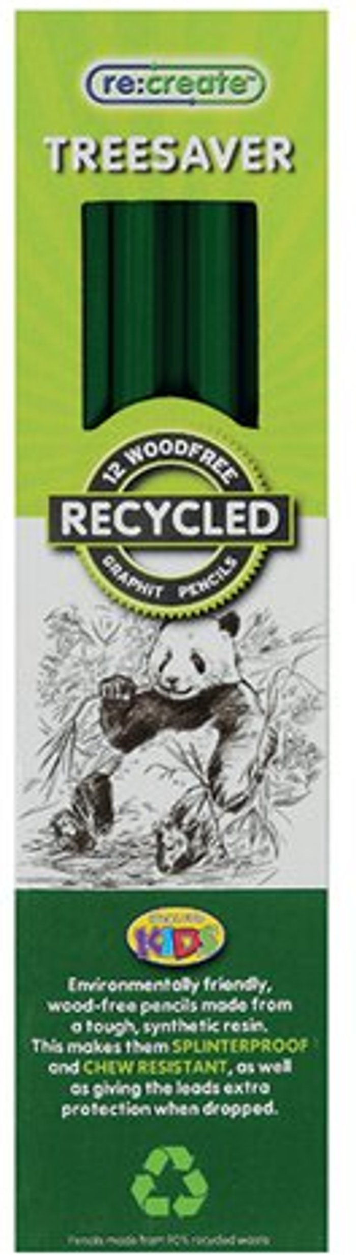 Office Monster | Re:create ReCreate Treesaver Recycled HB Pencil (Pack of 12) TREE12HB Re:create ReCreate Treesaver Recycled HB Pencil (Pack of 12) TREE12HB